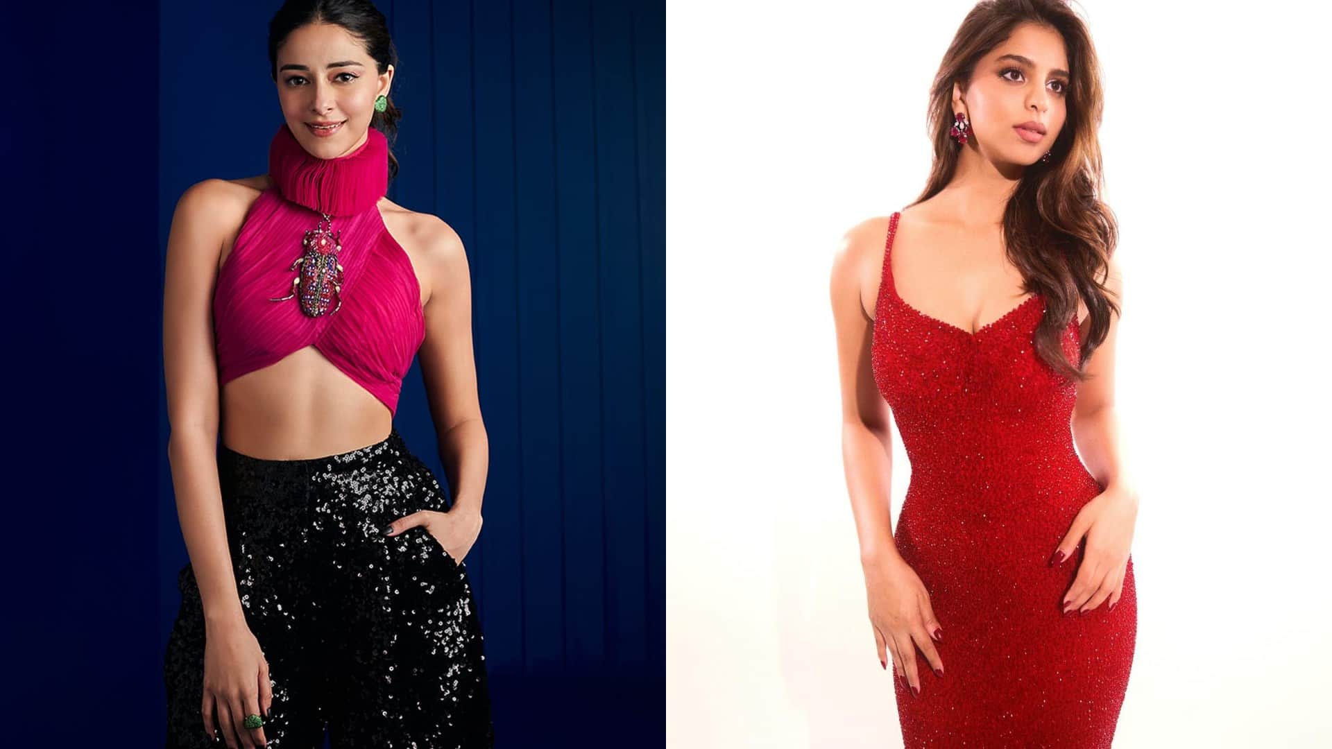 Suhana khan shared a photo on Instagram of herself in a floral dress  Ananya panday commneted Post the reel