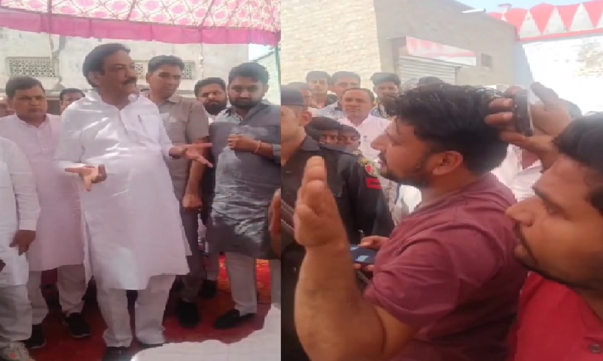 Protest against BJP candidate Ranjit Chautala in Hisar: Farmers asked questions