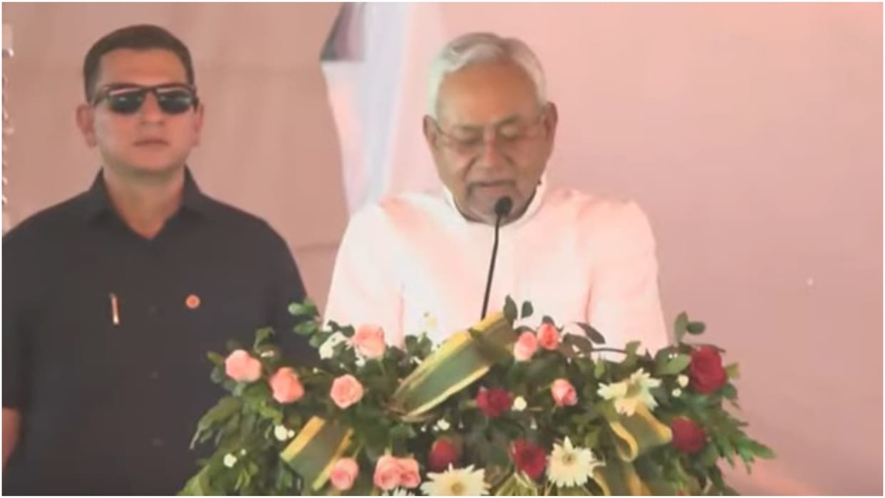 Bihar News : CM Nitish Kumar targets tejashwi yadav rjd party during pm modi jamui lok sabha election 2024