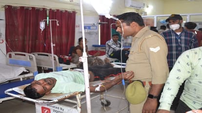 prisoner injured himself by hitting him with a sharp object