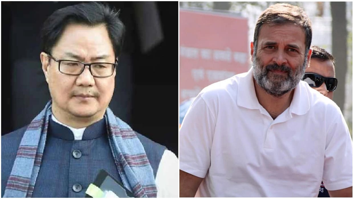 Kiren Rijiju dig at Rahul gandhi: Congress is blatantly misusing a pure Christian Forum in Arunachal Pradesh