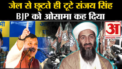 Sanjay Singh attack on bjp after gets bail