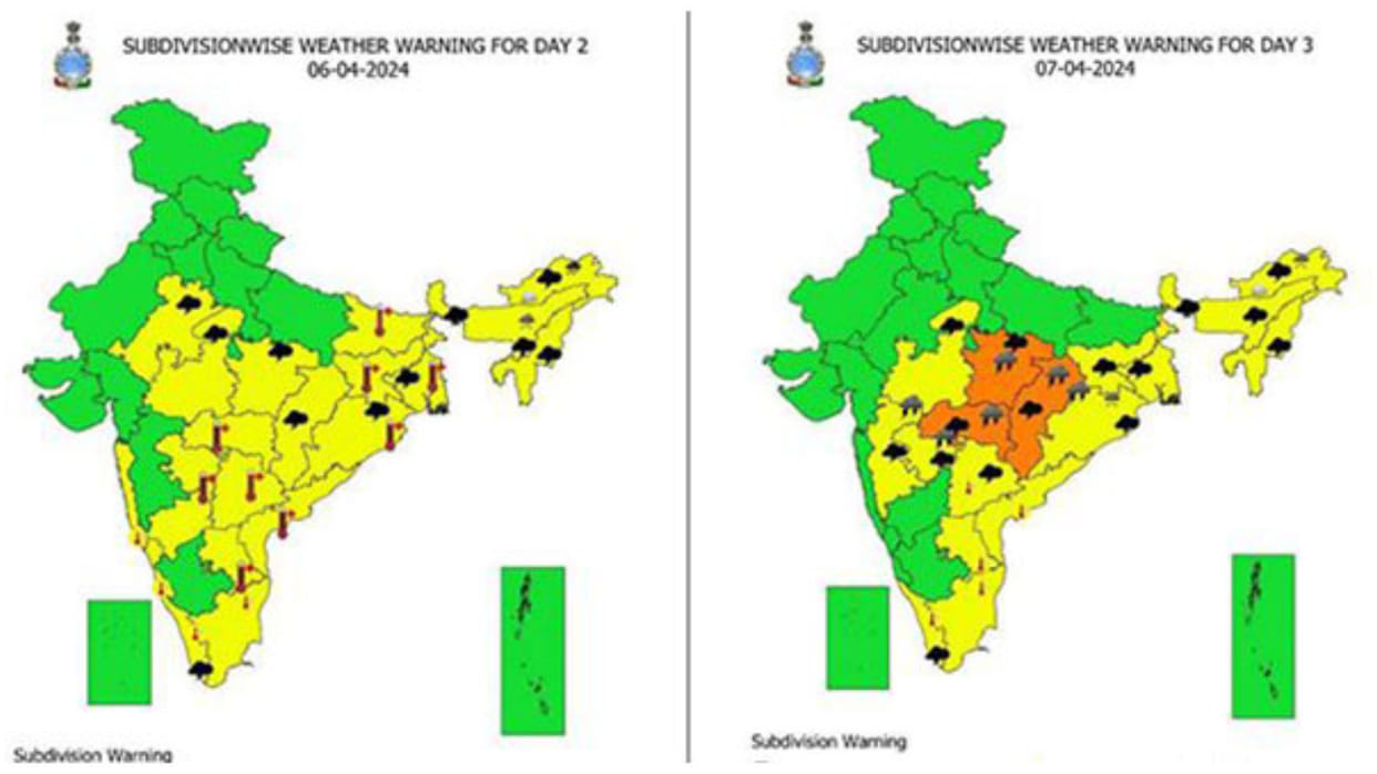 Heat wave alert for parts of east, peninsular India over next 2 days