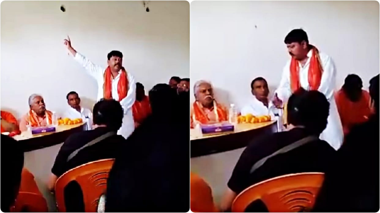 Bihar: BJP leader Murari Singh Chandravanshi is asking for votes to change Constitution, Tejashwi, Prem Kumar