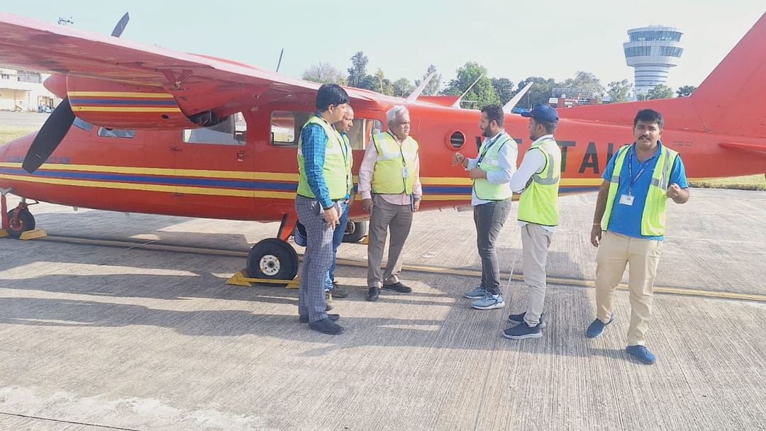 Use of aircraft and drones to create Three D digital map of Kashi