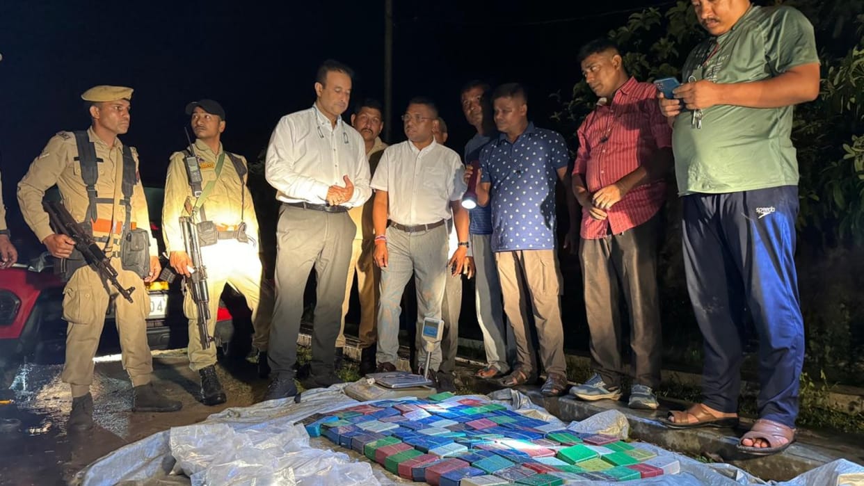 Heroine seized in Silchar STF Assam & Cachar Police assam chief minister himanta biswa sarma praised
