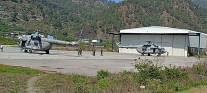 Two MI-17 helicopters reached Uttarkashi Chinyalisaur Gagan Shakti air military exercise will start tomorrow