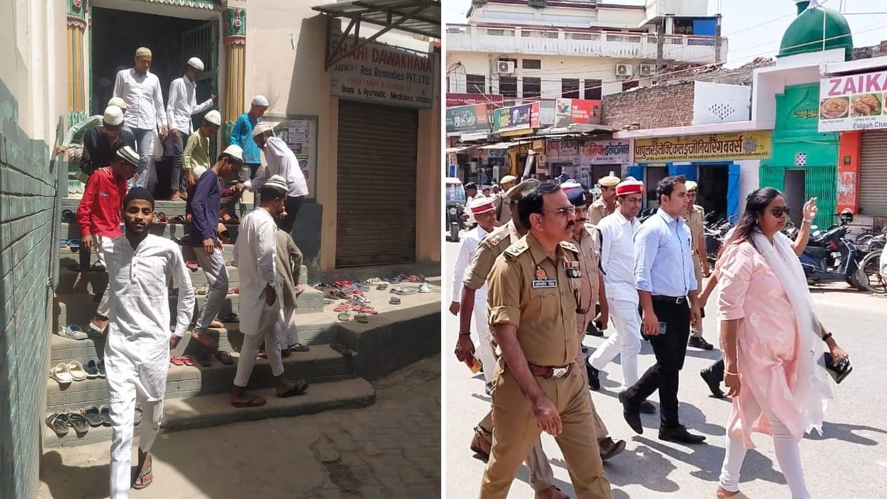 Ramadan Farewell prayers concluded peacefully in Ghazipur mosque