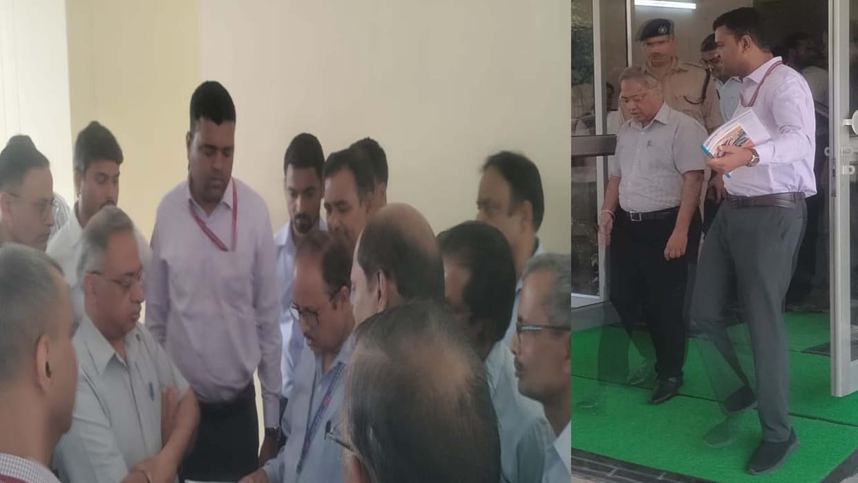 Kanpur: North Central Railway GM Ravindra Goyal arrived for inspection