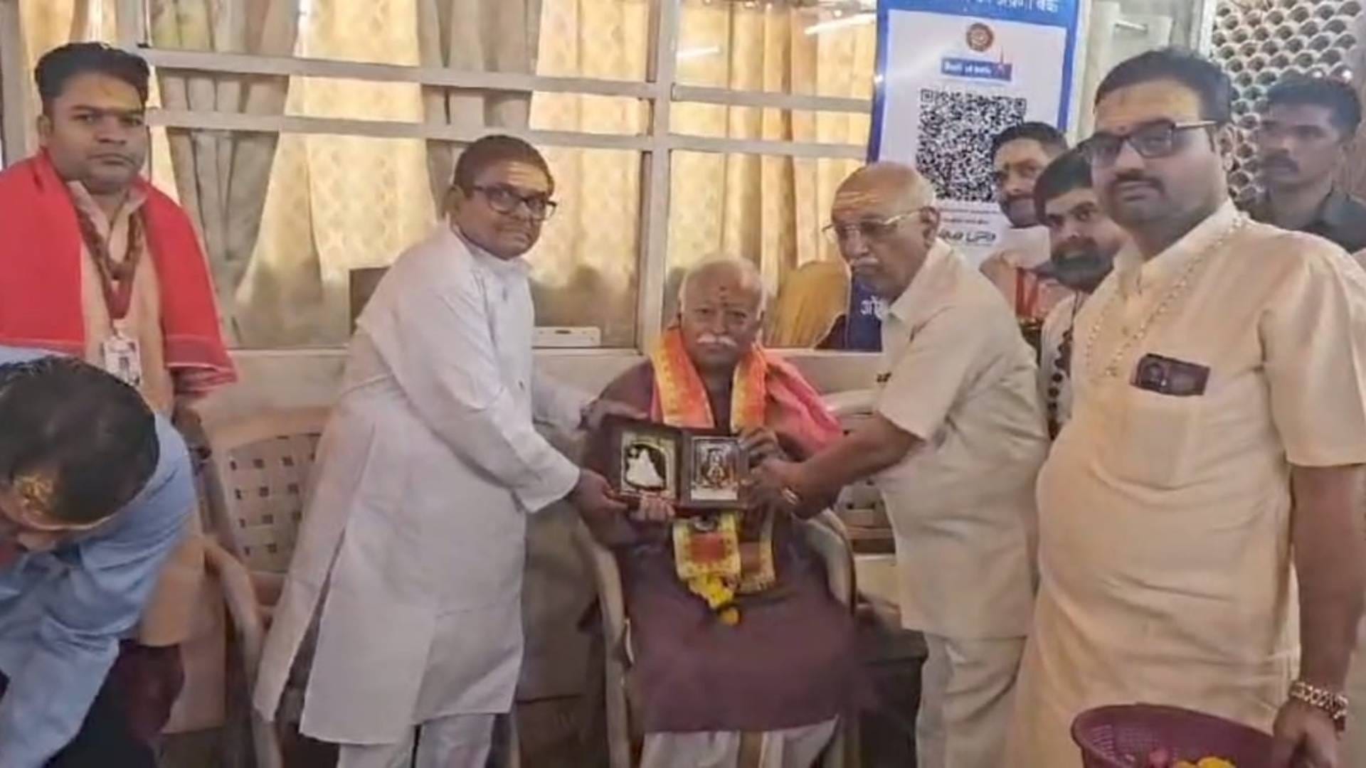 मोहन भागवत ओंकारेश्वर ज्योतिर्लिंग के किए दर्शन