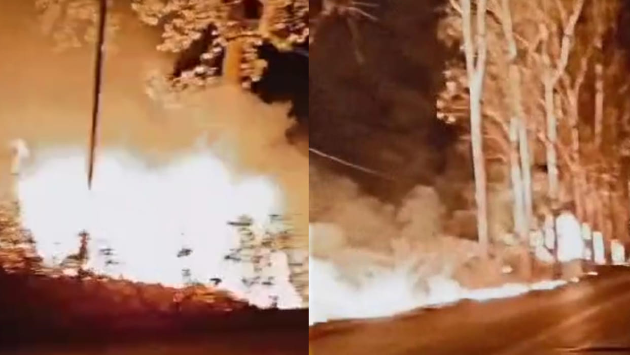 Fierce fire broke out in Byohari Sidhi road, three acres of Rahar crop burnt to ashes.