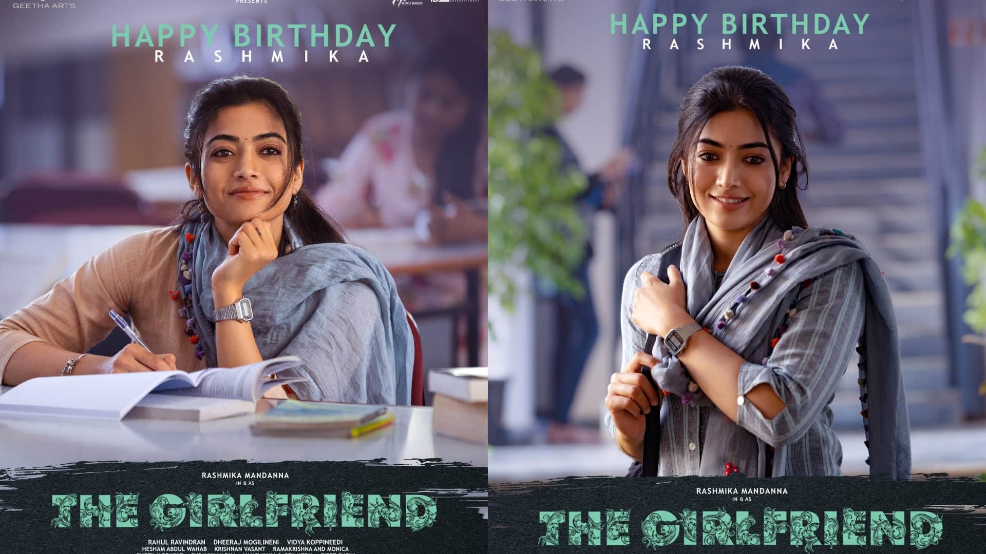 pushpa 2 actress Rashmika Mandanna first look out from film the Girlfriend on her 28th birthday goes viral