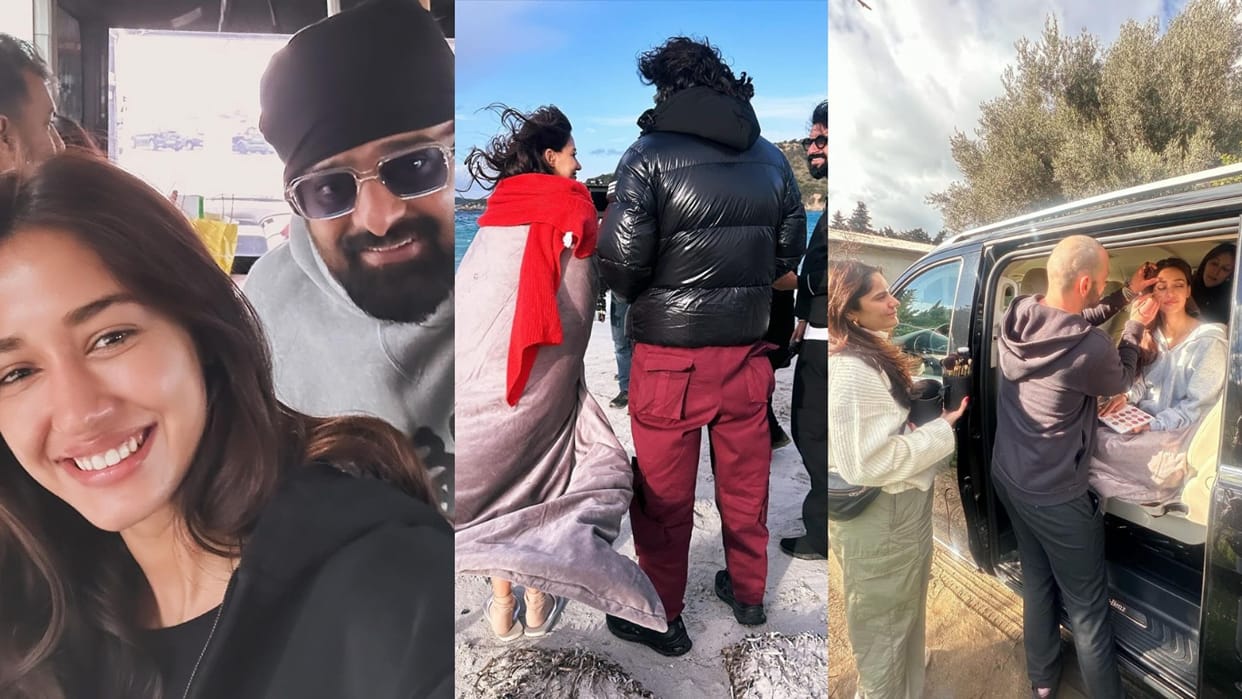 Disha Patani shared bts pictures from the shooting of film Kalki 2898 AD from italy