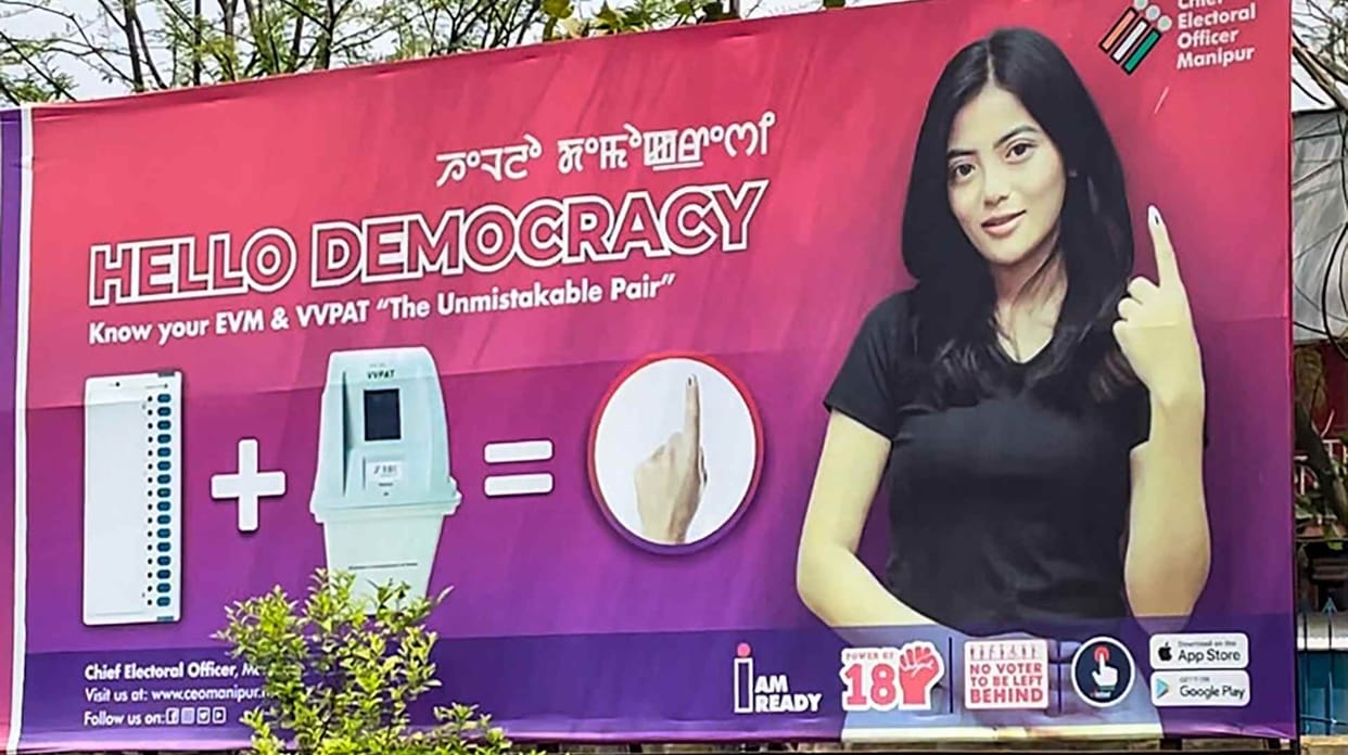 Two weeks to Lok Sabha election: No political rallies, posters in strife-torn Manipur