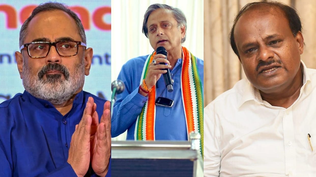 Affidavit of Shashi Tharoor Rajeev Chandrasekhar and Kumarswamy Know Income and Property Details