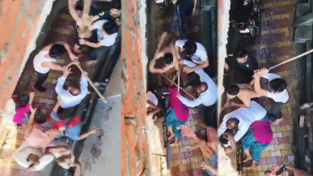 Baghpat Video: Deadly attack  family with knives and rods, many injured