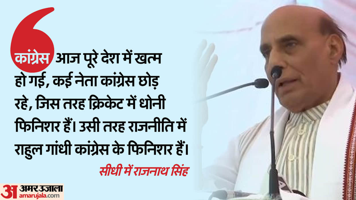Rajnath Singh Says Like Dhoni in cricket Rahul Gandhi is best finisher of Indian politics