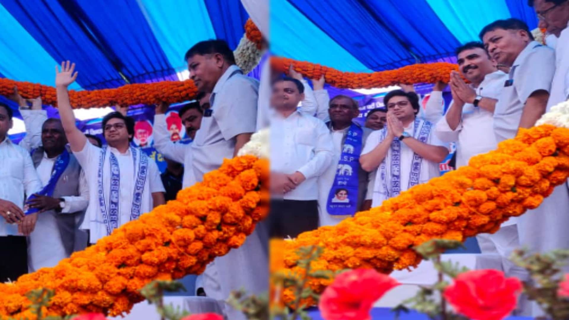 BSP Akash Anand started election campaign like a  well politician, hit back at Chandrashekhar