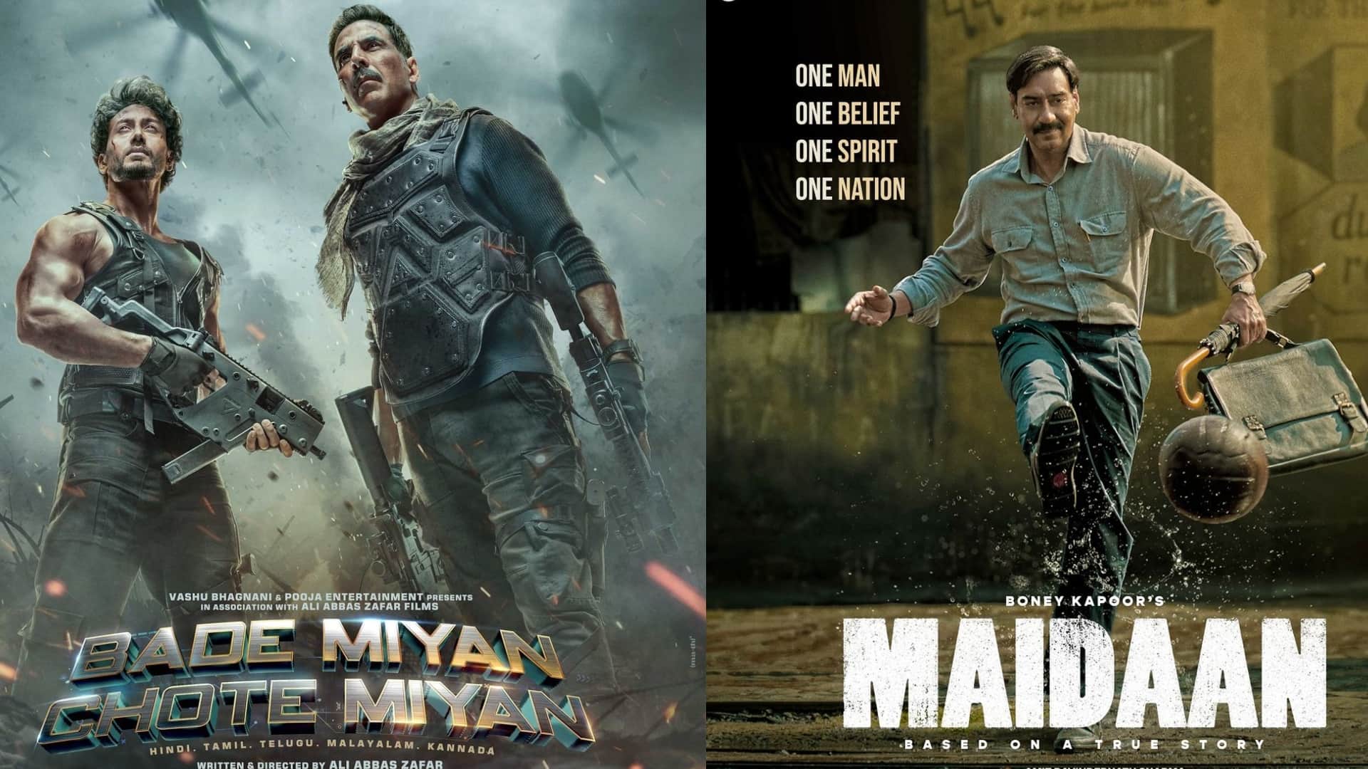Akshay Kumar Bade Miyan Chote Miyan vs Ajay Devgn Maidaan box office Advance Booking Details