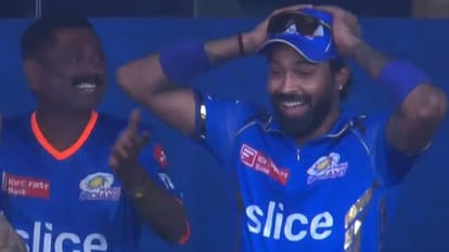 IPL 2024: Mumbai Indians batter romario Shepherd slashes Delhi capitals bowler Anrich Norjte watch this video