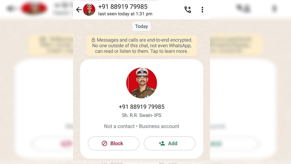 jammu kashmir police warns of fraudster posing as DGP rr swain