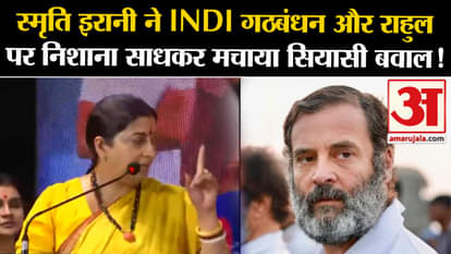 Lok Sabha Election 2024: Smriti Irani created political uproar by targeting INDI alliance and Rahul!