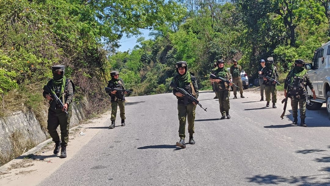 jammu kashmir police sog Women security personnel on high alert ahead of the Lok Sabha elections