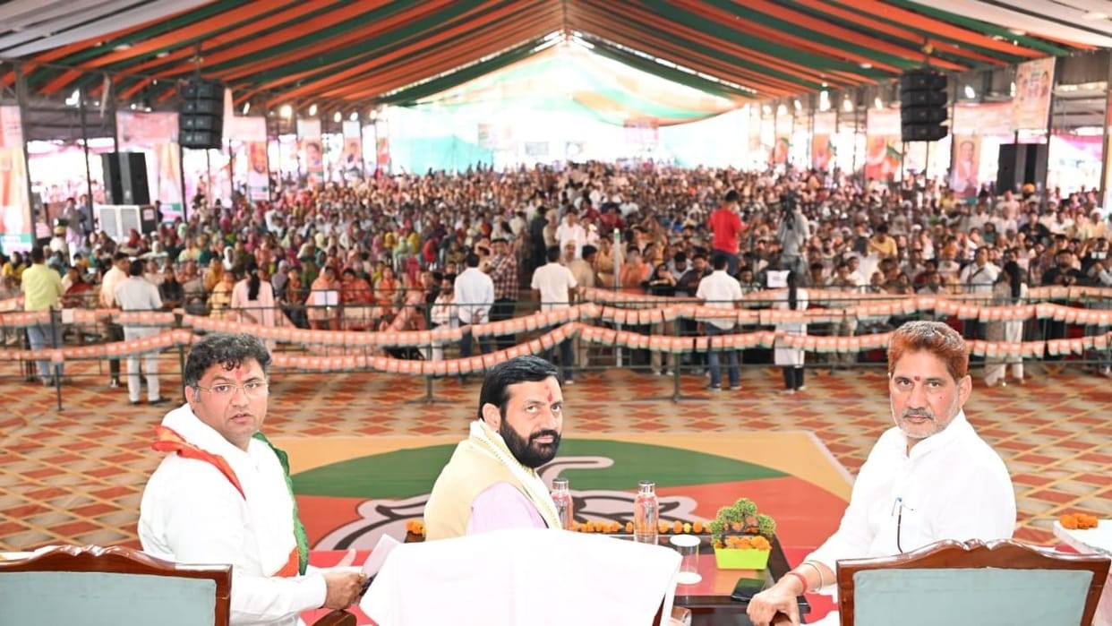 CM Nayab Saini reached Tohana in Fatehabad, said- Situation like weighing frog in scales of arrogant alliance