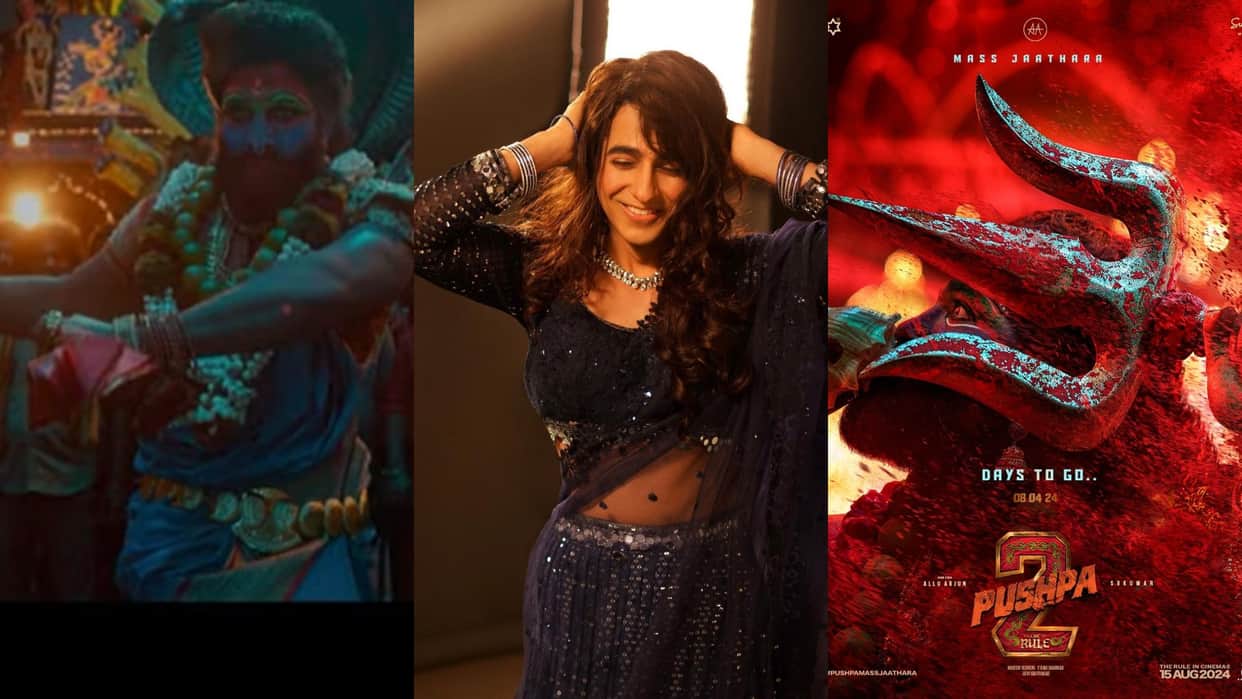 Bollywood Hero who wore saree in films before Allu Arjun pushpa 2 Govinda Ayushmann Khurrana Kamal Haasan