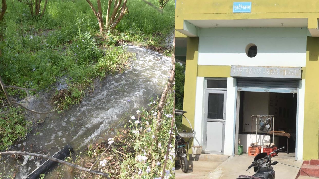 Kanpur: Sewer line choked, dirty water getting absorbed underground