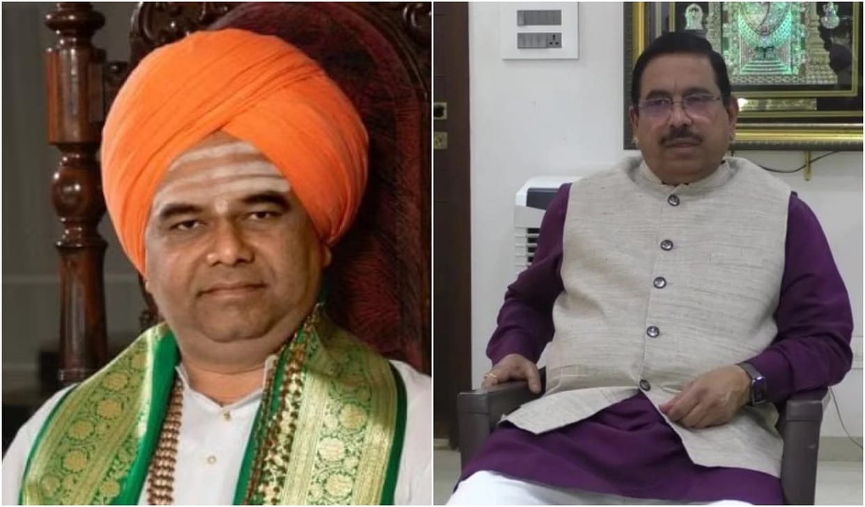 Prominent Lingayat seer announces decision to contest against Union Minister Pralhad Joshi