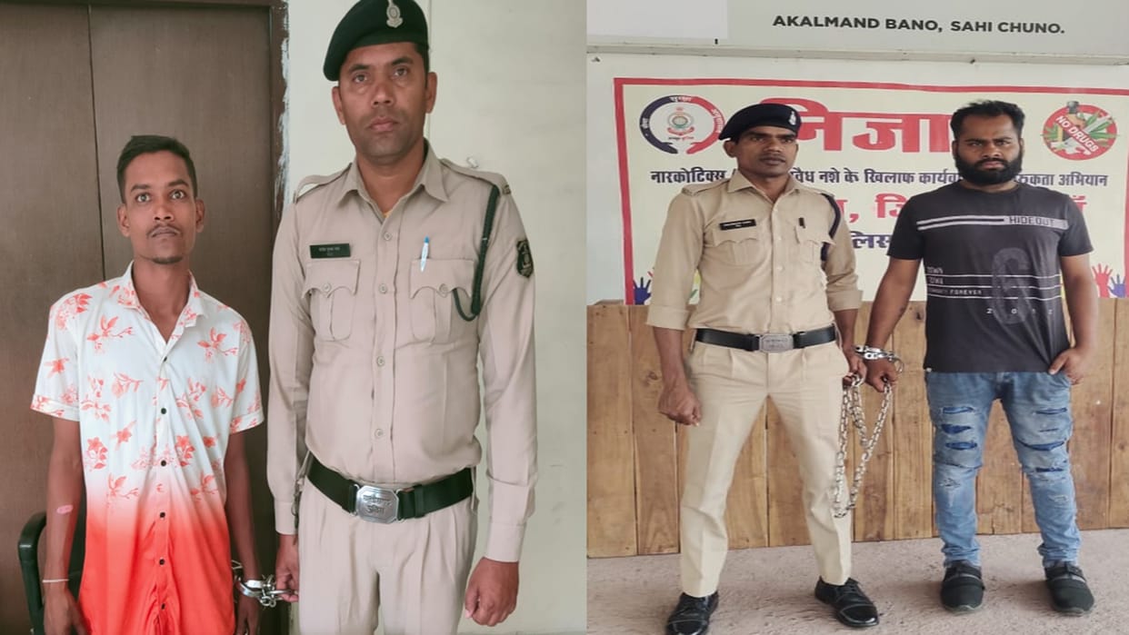 Raipur Crime: Police arrested two accused who threatened people with knives
