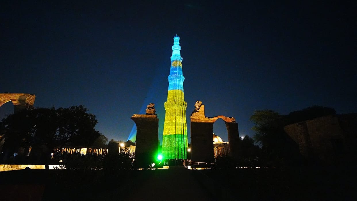 Qutub Minar lit up in solidarity on 30th anniversary of Rwanda genocide