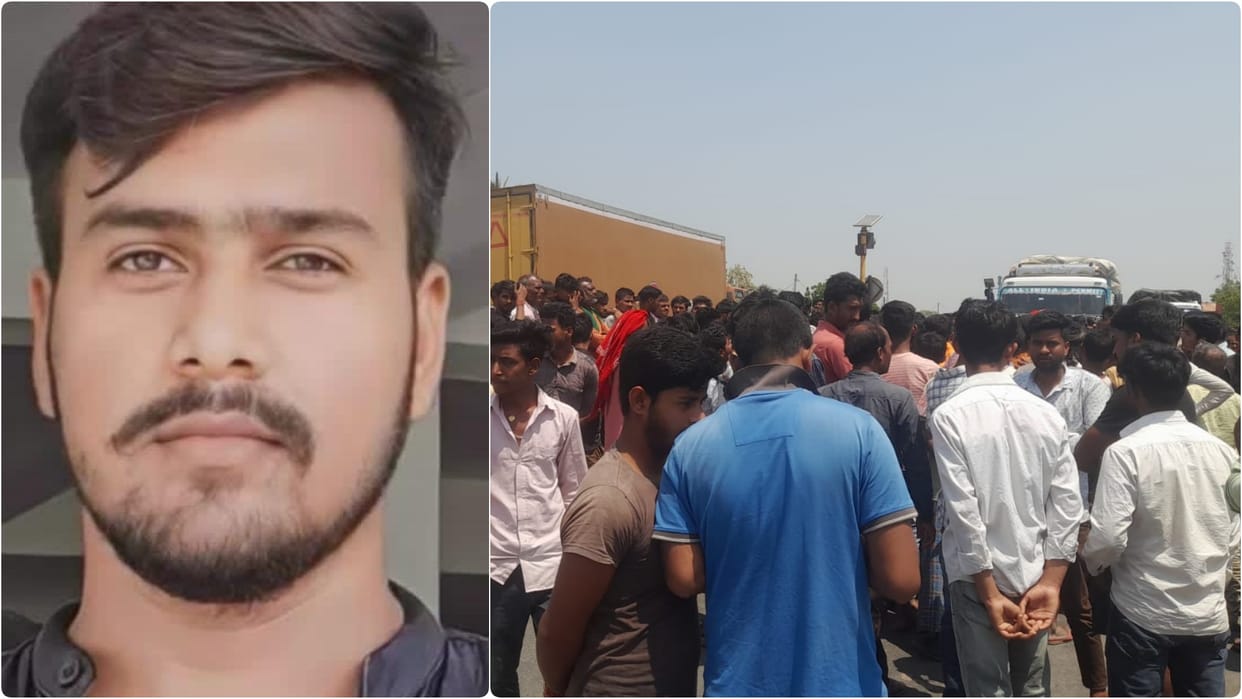 Motihari: A speeding truck hits a young man riding a bike, he died on spot