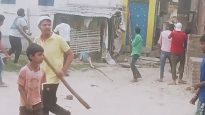 Nalanda: Controversy broke out over removal of hut, stones were thrown fiercely; Both parties sued each other