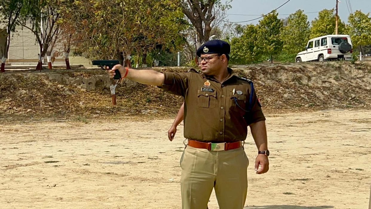 Kannauj: To ensure that there is no disturbance in Lok Sabha elections, police started preparations