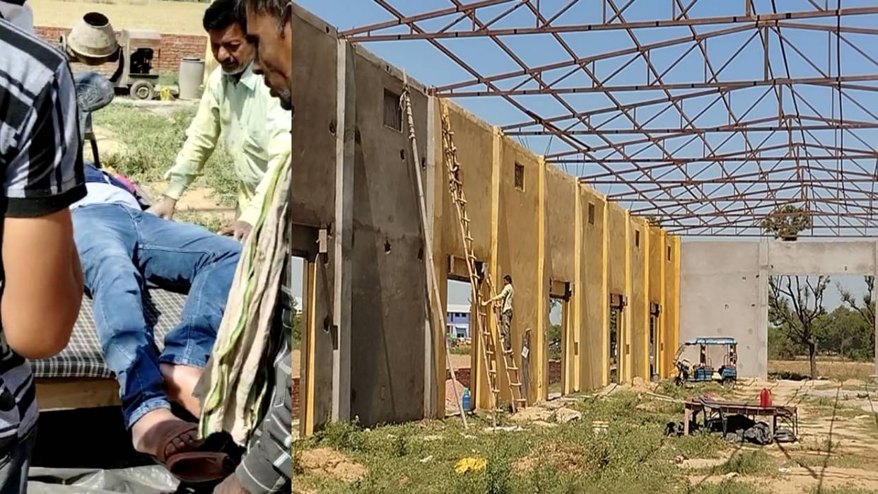 contractor tried to commit suicide by hanging himself in urea warehouse after not getting wages In Etah