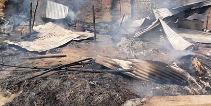 Bihar News : Many burned alive in Rohtas bihar, fire caught while cooking in hut, extreme hot weather today