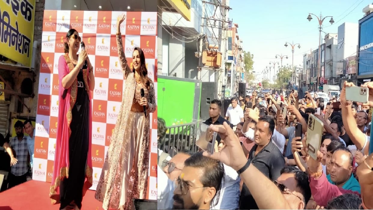 Crowd gathered in Rohtak due to Bollywood actress Malaika Arora, tent put up on road without permission