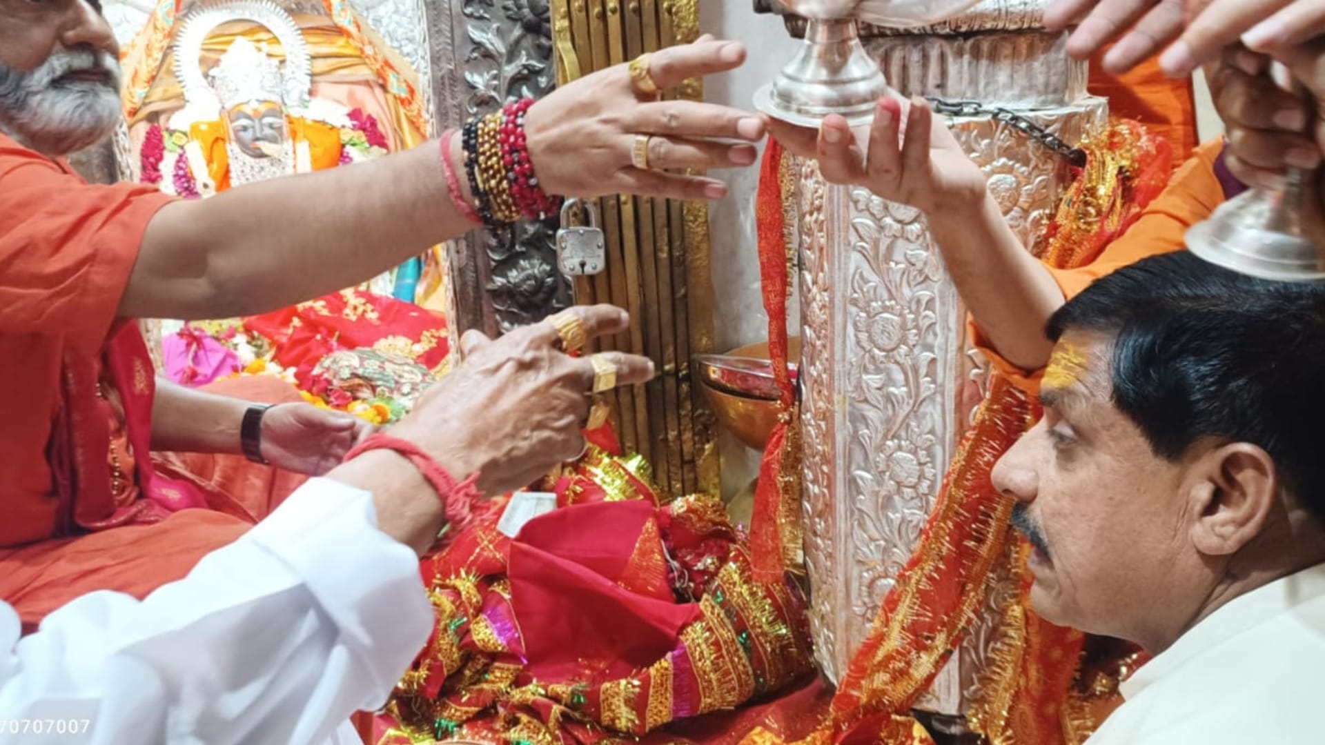 Chaitra Navratri 2024 MP CM Mohan Yadav In Maihar, Sharda Mata Darshan Prayers See Photos