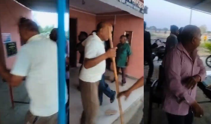 After the accident, two parties clashed at the post in Fatehpur, bus hit the car of BJYM leader, report regist