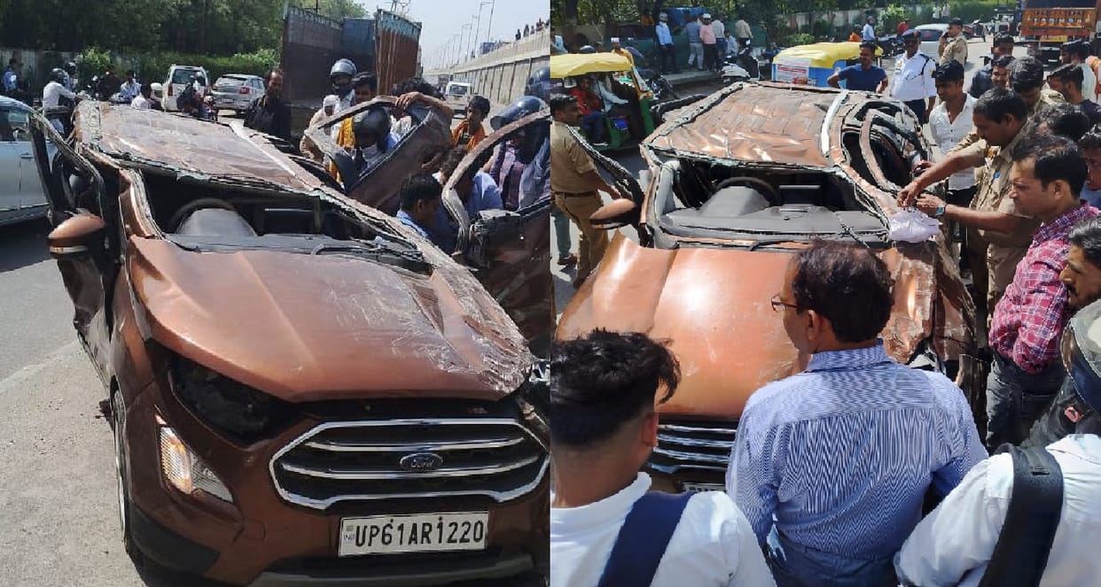 The bank manager in the car fell from the flyover also died, two friends died on the same day