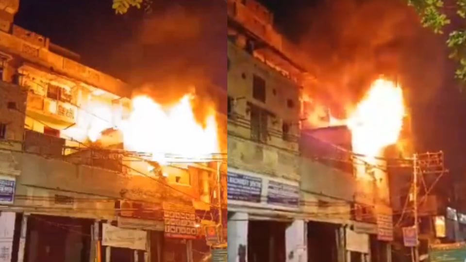 Two floors gutted in fire in Delhi red light area gb road