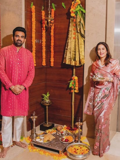 Photos, Sagarika Ghatge, celebrated, Gudi Padwa, husband, Zaheer Khan, Video, Hardik Pandya, IPL 202