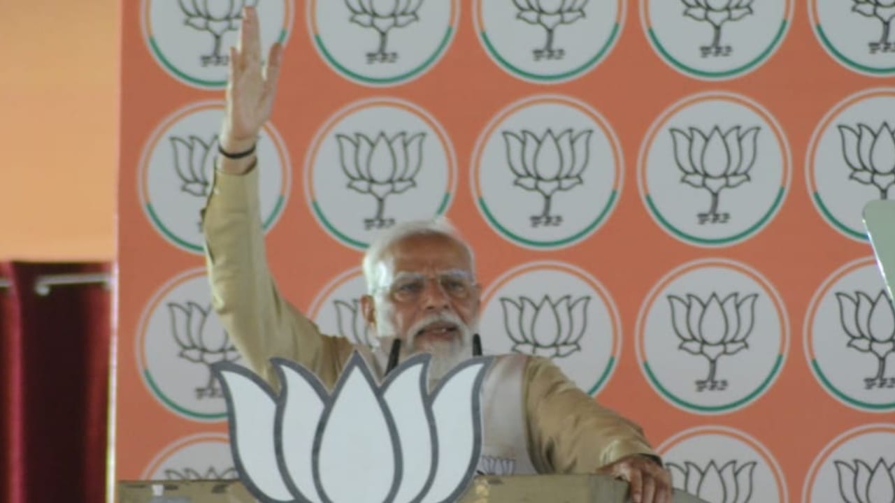PM Narendra Modi targets Congress over shakti remark in Pilibhit Rally