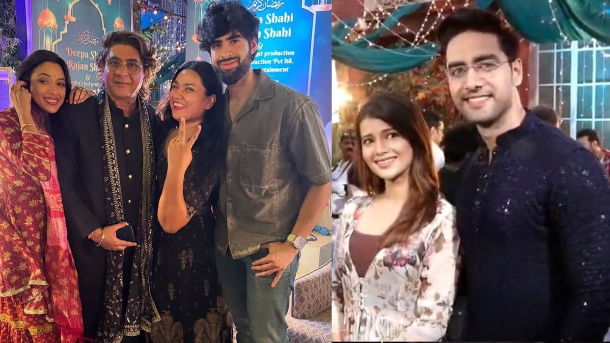 Anupamaa Yeh Rishta Kya Kehlata hai Batein Kuch Ankahee Si Aai Kuthe Kay Karte cast in Rajan Shahi Iftar Party