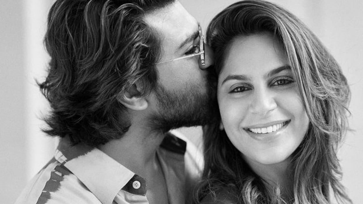 s shankar upcoming film game changer actor Ram Charan and wife Upasana flew for Akhil Akkineni birthday party