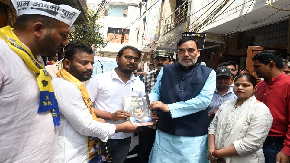 Delhi: Aam Aadmi Party's 'Jail Jail Answer with Vote' campaign launched