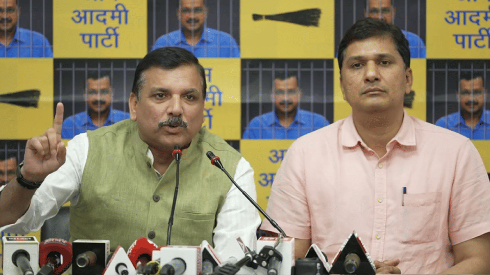 Sanjay Singh and Saurabh Bhardwaj first reaction on Rajkumar Anand resignation in press conference