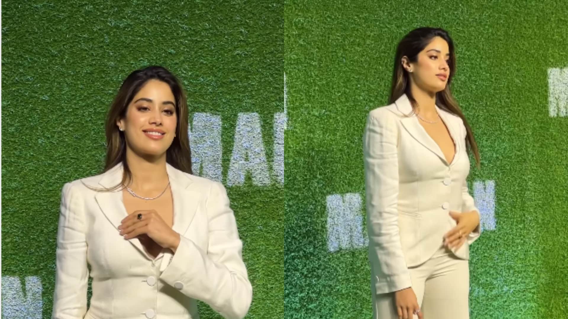 Is Jhanvi Kapoor confirms her relationship with shikhar pahariya see actress Necklace at maidaan screening